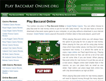 Tablet Screenshot of playbaccaratonline.org